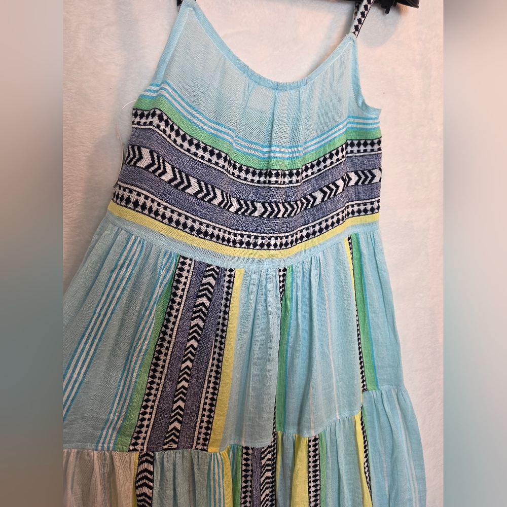 NWT Lemlem Neela Cascade Tiered Dress in Sky Blue XS - Picture 3 of 9